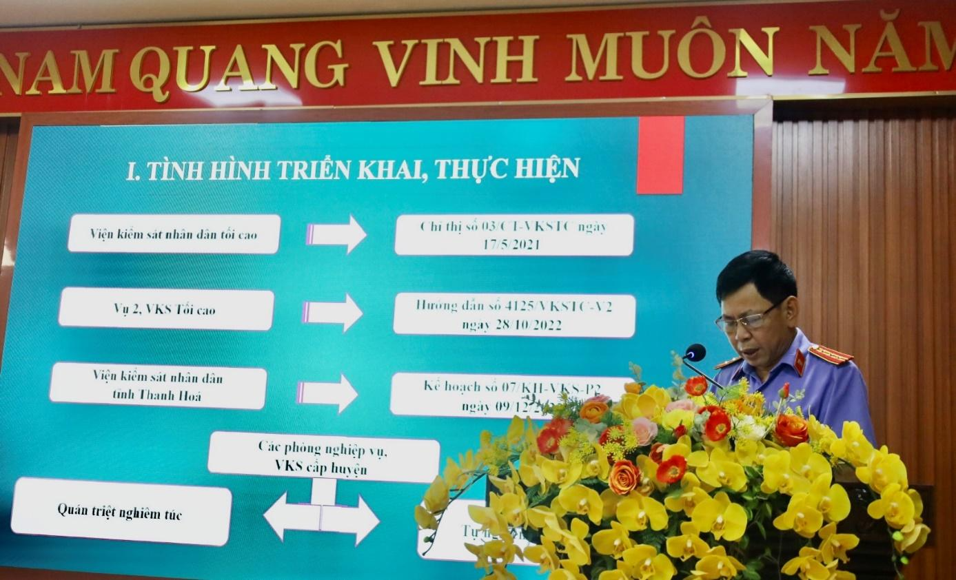 VKSND tỉnh Thanh Hóa: Quyết liệt chỉ đạo thực hiện việc xây dựng ...