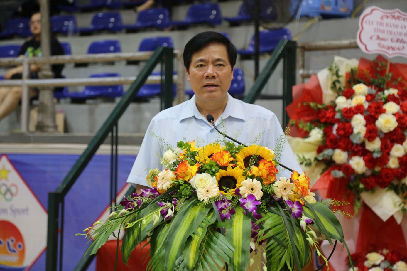 Đồng chí Nguyễn Quang Dũng, Phó Viện trưởng VKSND tối cao phát biểu tại buổi khai mạc