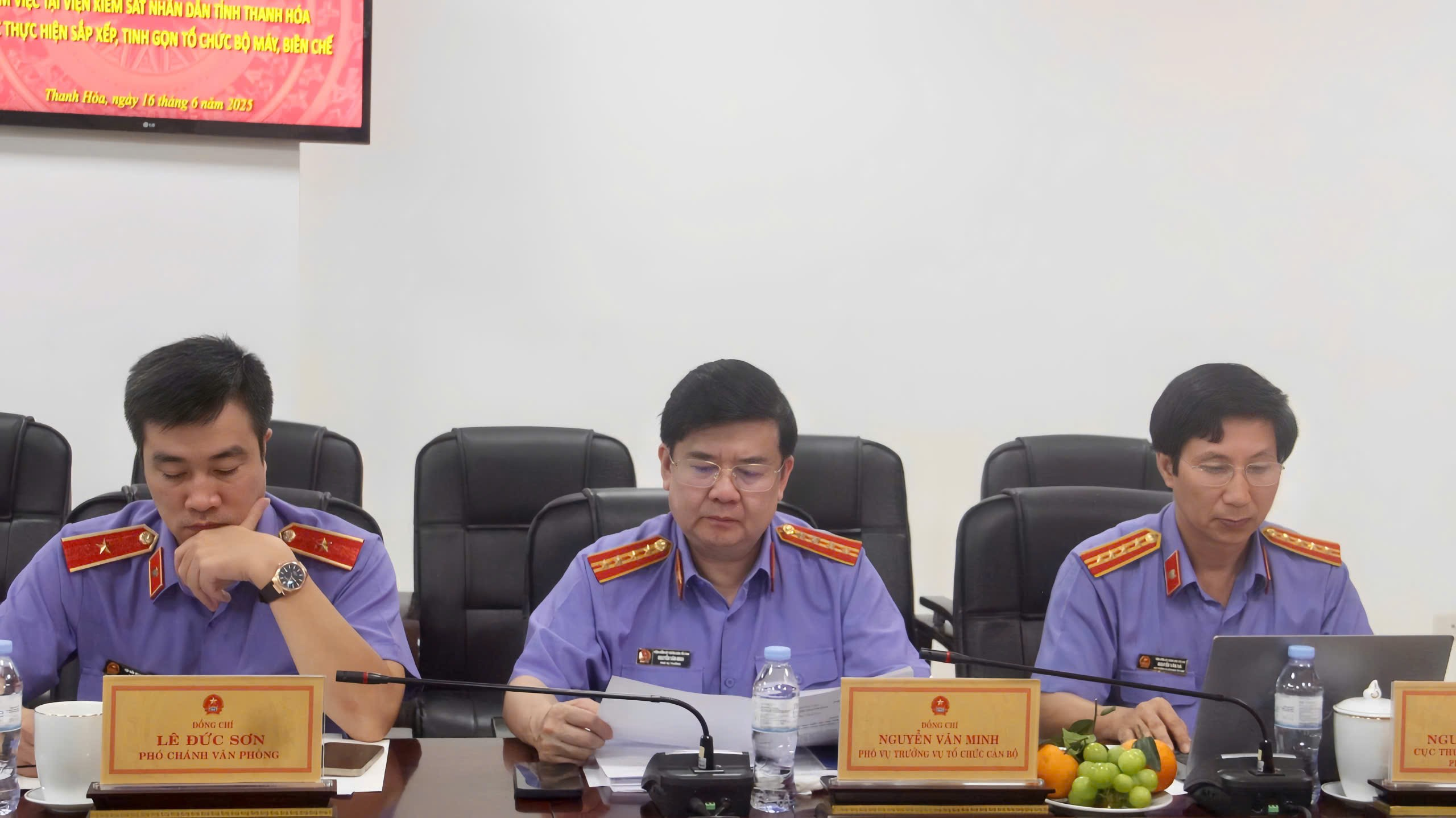 Các đồng chí trong Đoàn kiểm tra VKSND tối cao