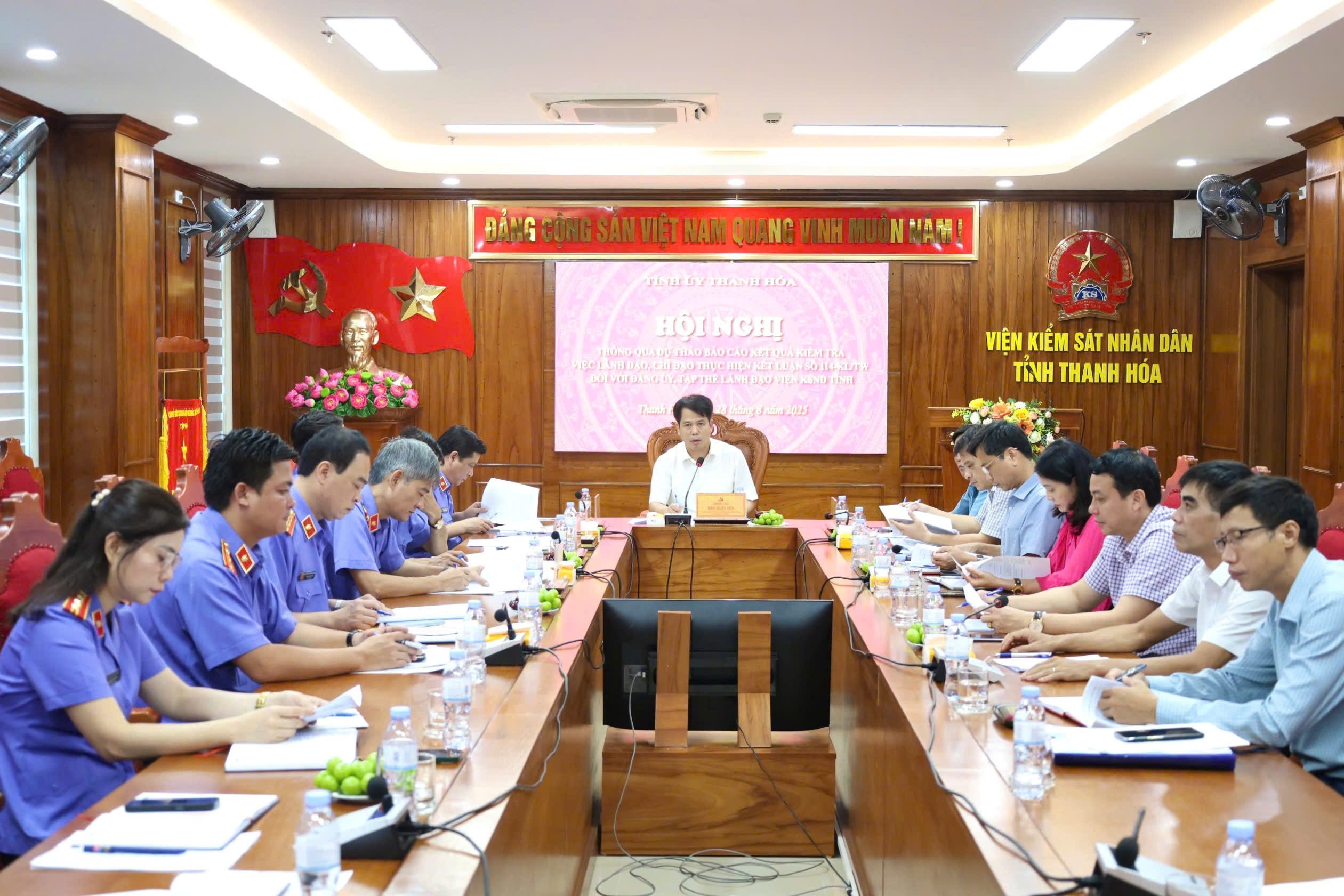 Toàn cảnh buổi công bố dự thảo Báo cáo kết quả kiểm tra