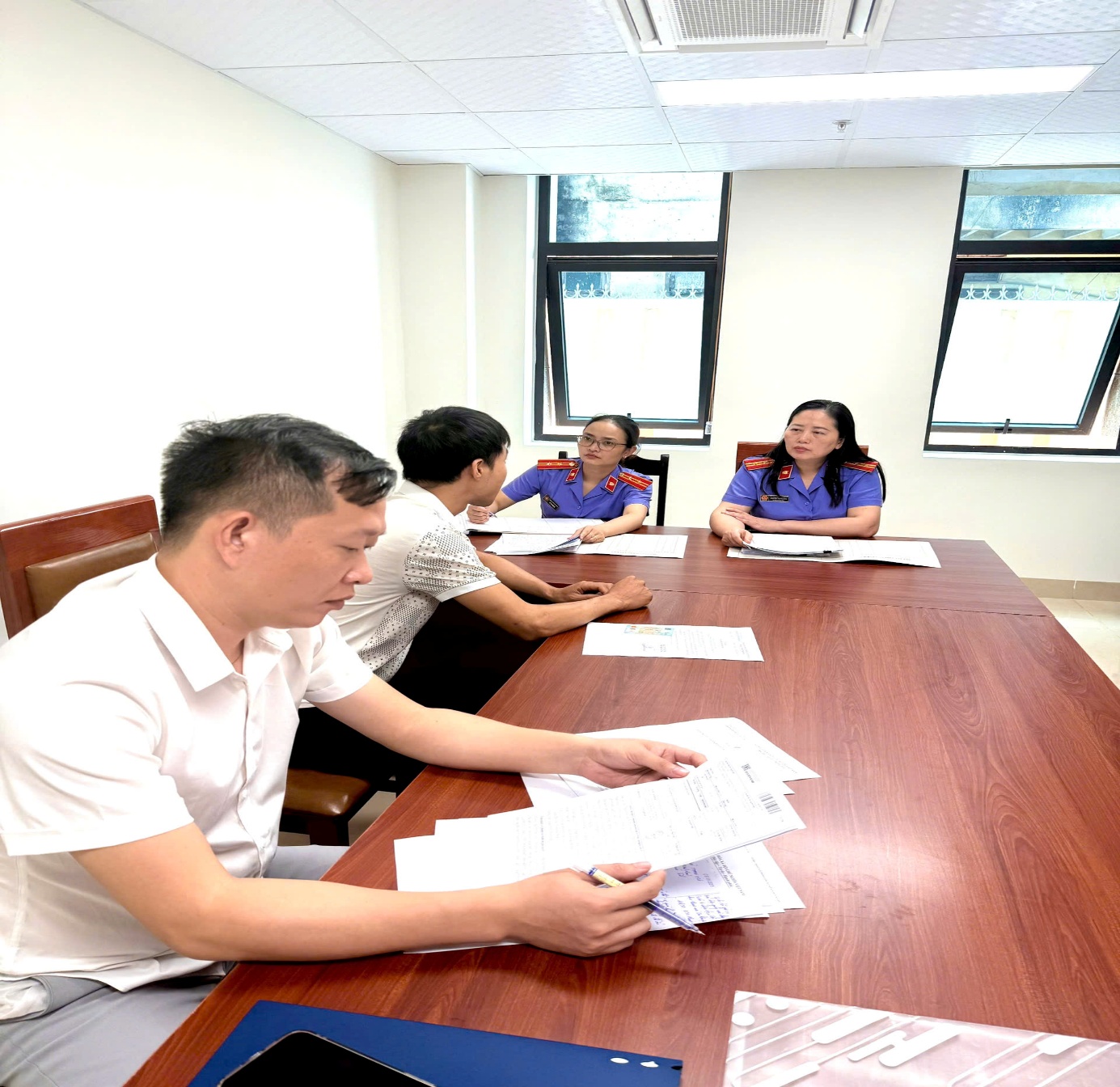 Lãnh đạo Thanh tra - Khiếu tố tiếp công dân tại trụ sở VKSND tỉnh