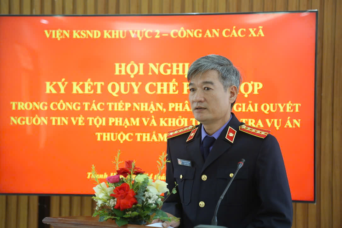 (Ảnh Phó Viện trưởng tỉnh phát biểu)