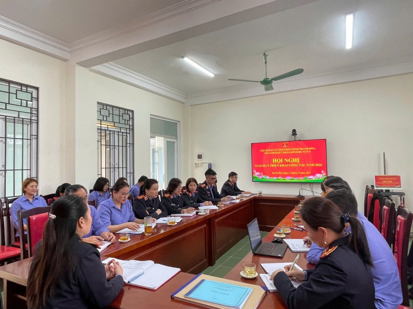 Ảnh: Hội nghị triển khai công tác năm 2026 tại VKSND khu vực 6- Thanh Hóa