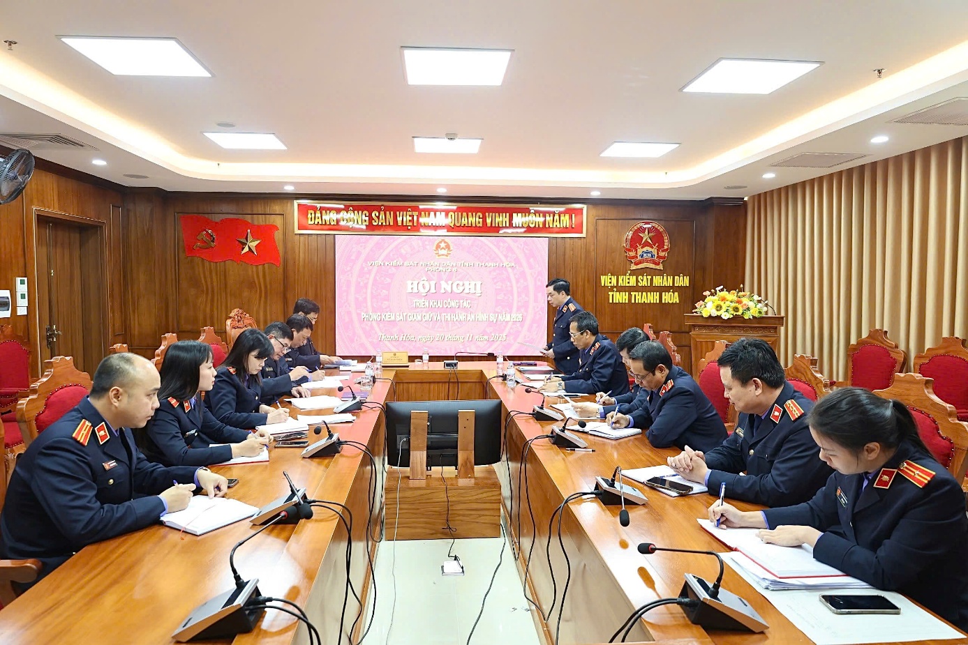 Ảnh: Toàn cảnh Hội nghị triển khai công tác năm 2026 của Phòng 8