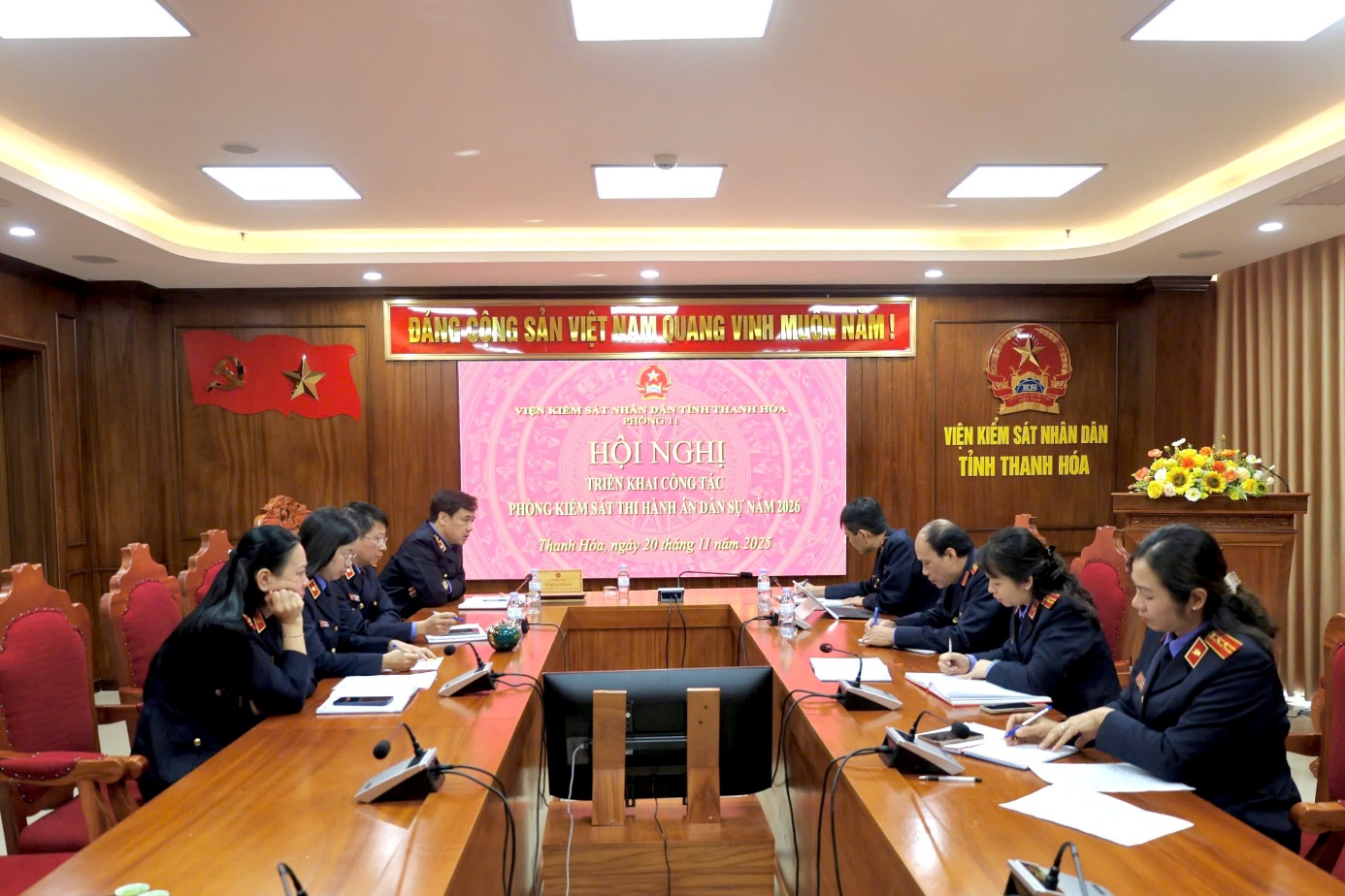 Ảnh: Toàn cảnh Hội nghị triển khai công tác năm 2026 của Phòng 11