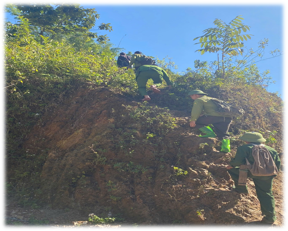 Ảnh: Vị trí bắt đầu lên hiện trường