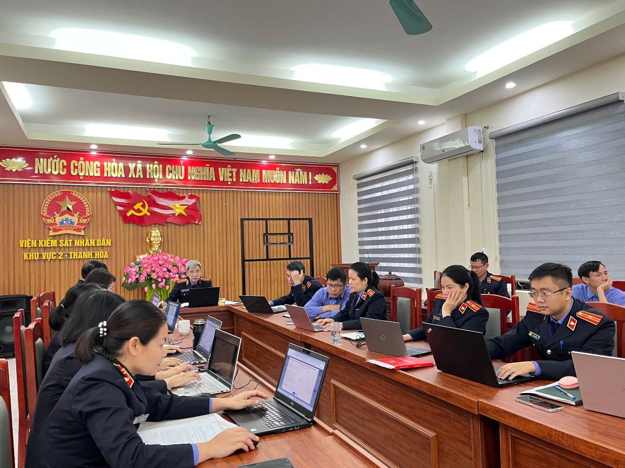 Ảnh: Toàn cảnh buổi tập huấn tại VKSND khu vực 2 - Thanh Hóa