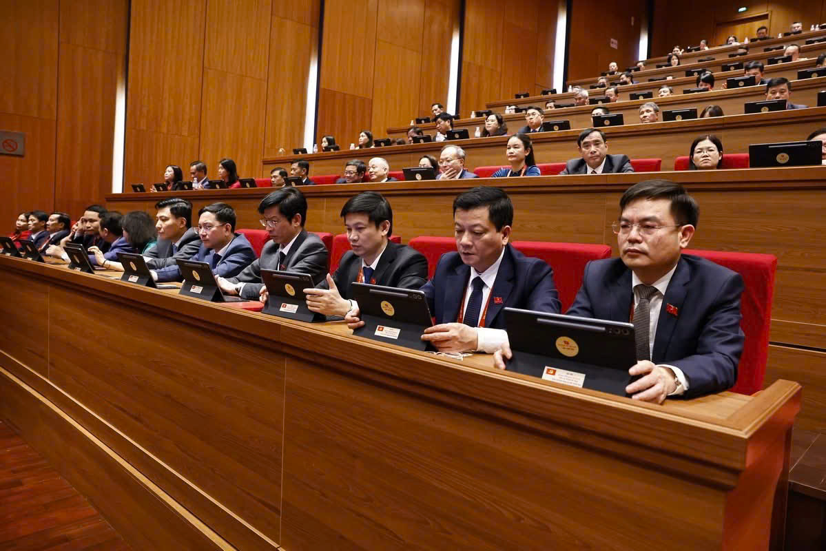 Ảnh: Đồng chí Trần Thế Kính, Tỉnh ủy viên, Viện trưởng VKSND tỉnh dự phiên khai mạc Đại hội