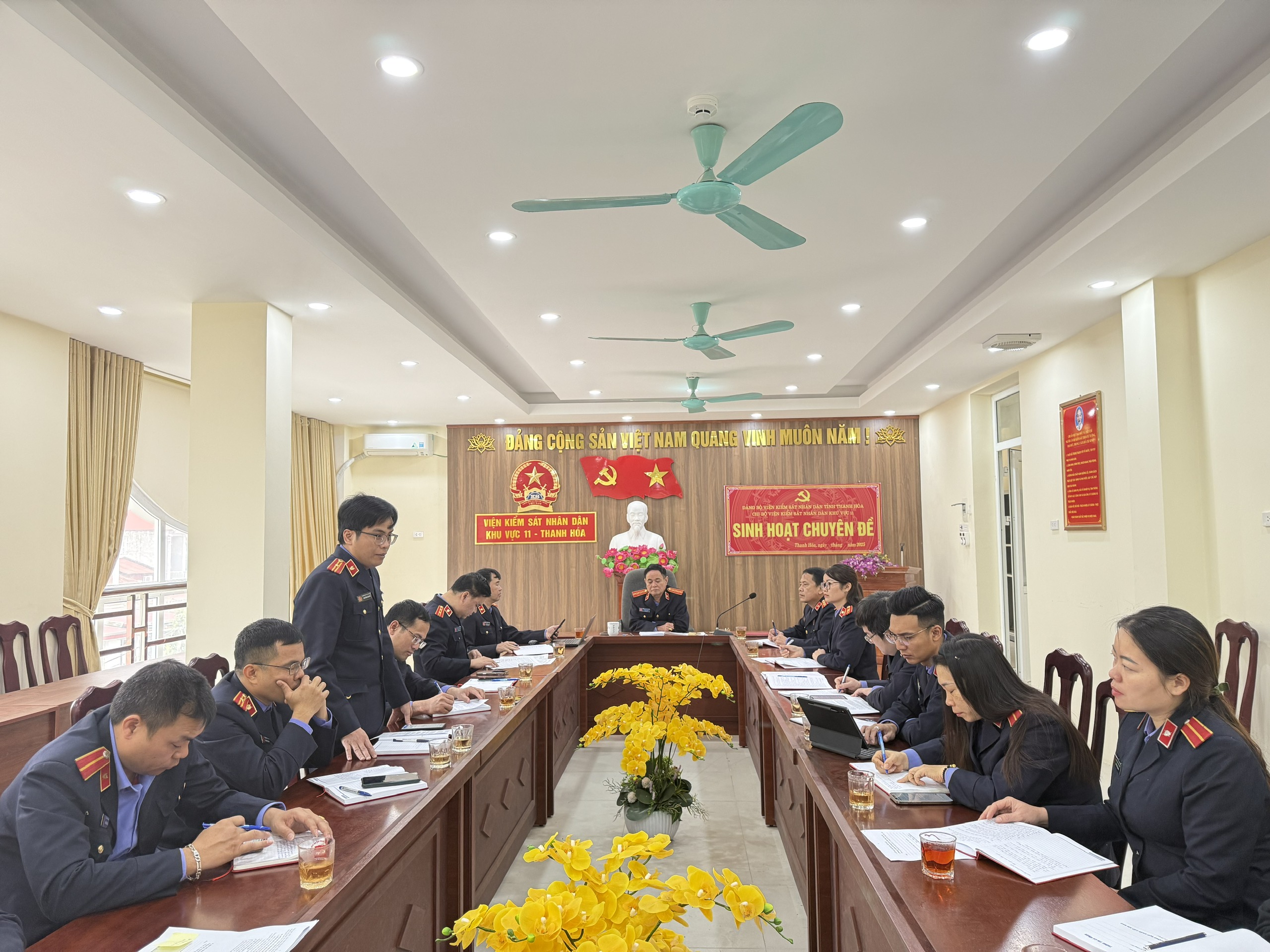 Ảnh: Toàn cảnh buổi tập huấn của VKSND khu vực 11 - Thanh Hoá