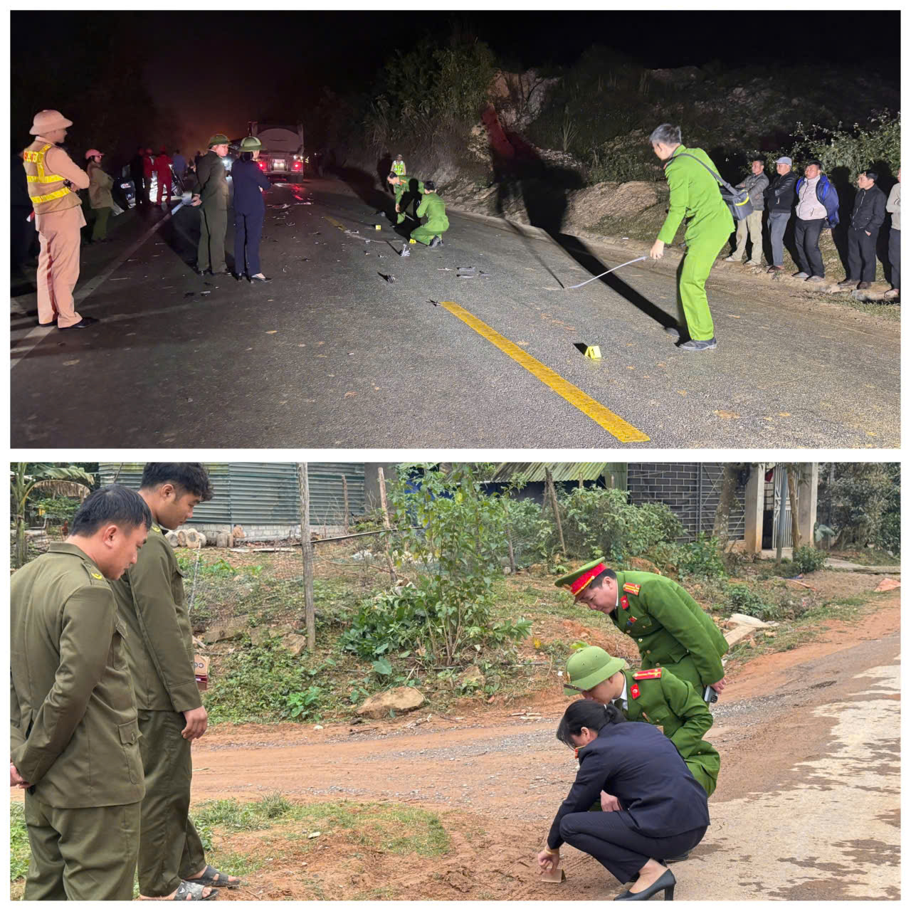 Ảnh: Kiểm sát viên tham gia khám nghiệm hiện trường