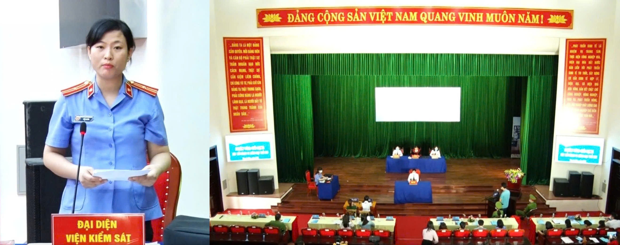 Ảnh: Kiểm sát viên tham gia phiên toà giả định tuyên truyền, phổ biến, giáo dục pháp luật về phòng chống xâm hại tình dục trẻ em