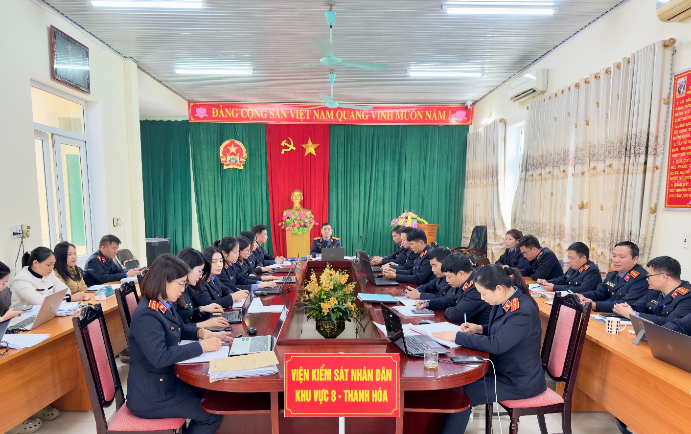 Ảnh: Toàn cảnh Hội nghị tập huấn của Viện KSND khu vực 8