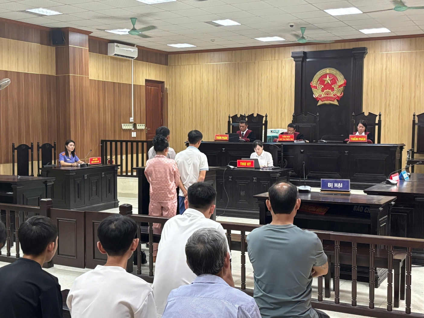 Ảnh: Kiểm sát viên Phòng 7 VKSND tỉnh tại phiên tòa phúc thẩm hình sự