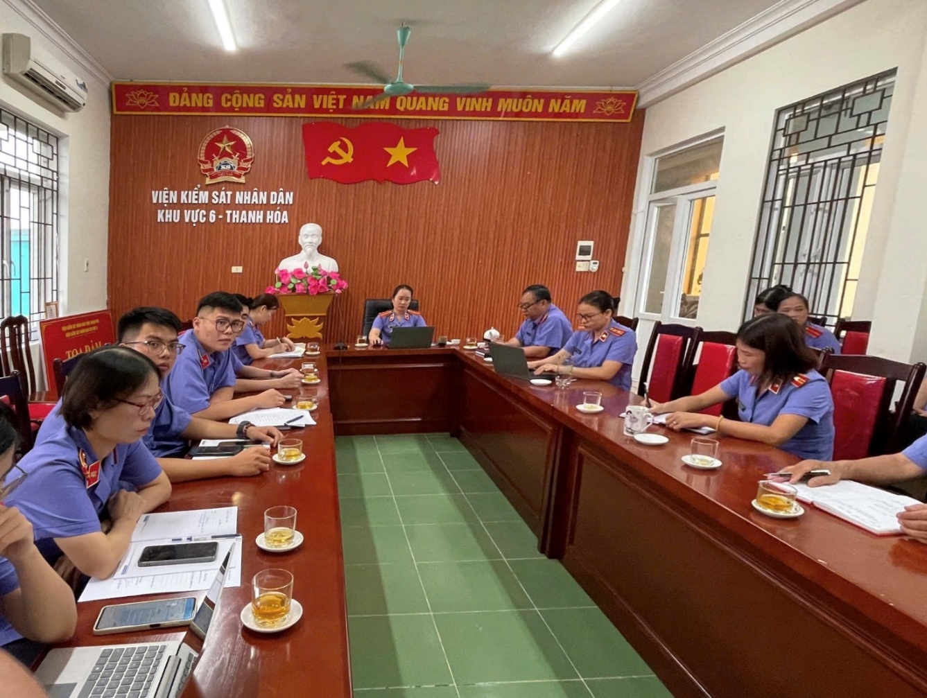 Ảnh: Tập thể đơn vị Viện KSND khu vực 6